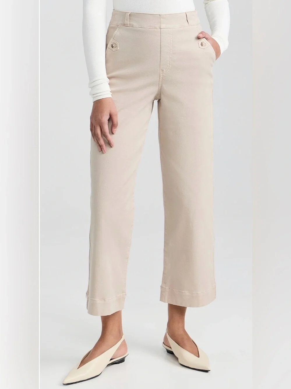 SPANX Stretch Twill Wide Leg Pants size medium - Picture 1 of 14